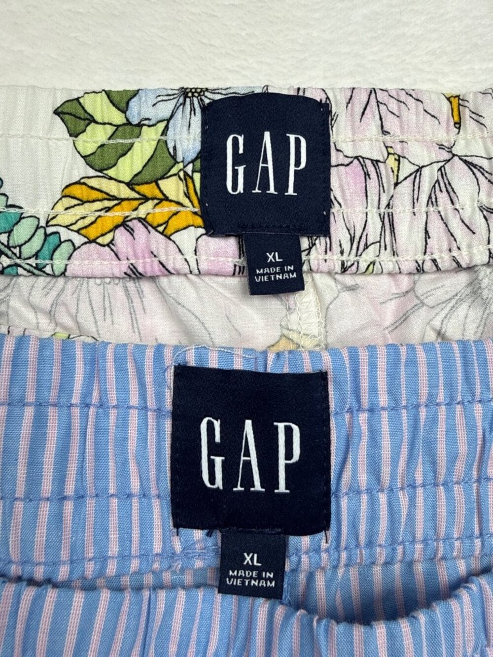 GAP Womens XL Floral & Striped Pajama Pants